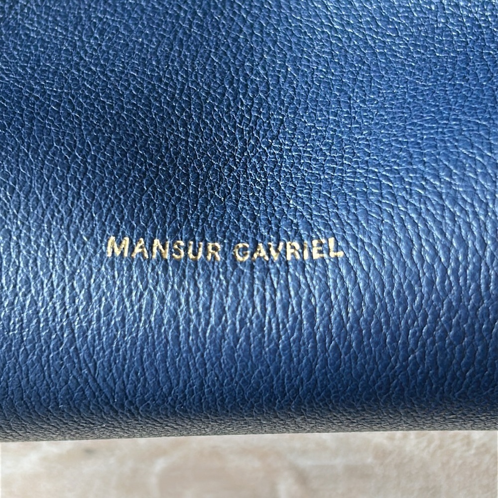 Mansur Gavriel Soft Lady Leather Bag in Blue - Picture 3 of 14